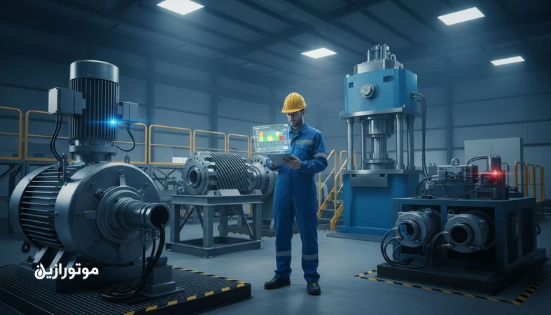 مهندس نگهداری در کارخانه در حال اجرای RCM و تحلیل ریسک خرابی برای تبدیل نتایج به برنامه کاری تجهیزات صنعتی