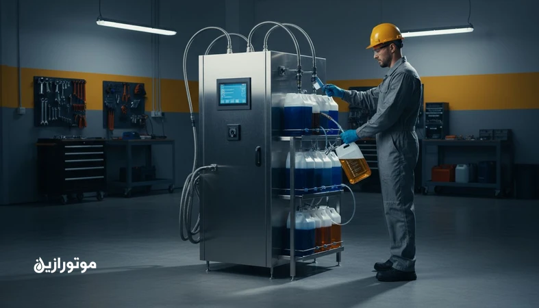 اسمارت دیسپنسر روانکار در کارخانه برای دوزینگ دقیق، کنترل دسترسی و حذف خطاهای انسانی در مقداردهی روغن