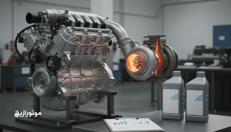 مقایسه روغن موتور مناسب خودروهای توربوشارژ بر اساس لیبل و داده‌های واقعی مثل HTHS، پایداری حرارتی و کنترل رسوب