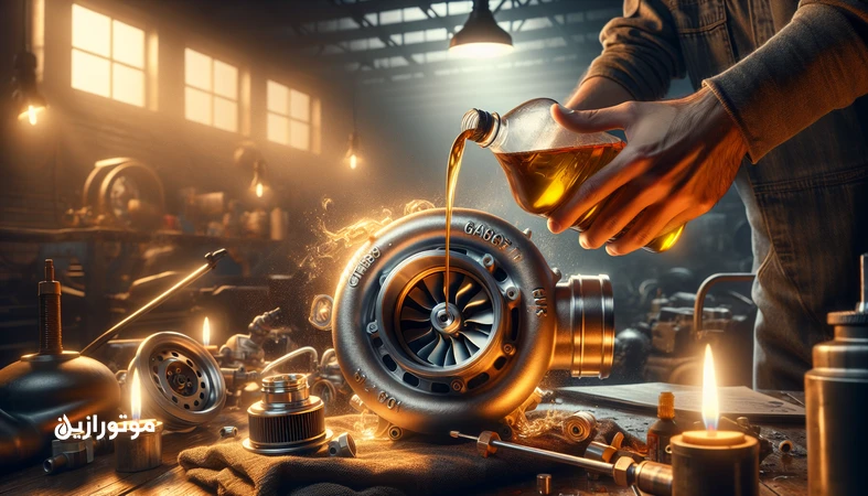 روغن موتور مناسب خودروهای بنزینی توربوشارژ برای جلوگیری از داغ شدن توربو در فضای کارگاهی