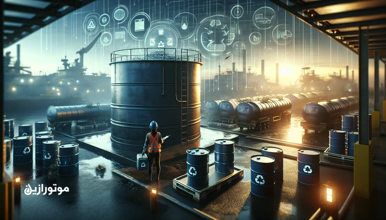 نمایی از مدیریت پسماند روغن کارکرده و جمع‌آوری استاندارد آن برای توزیع‌کنندگان؛ تمرکز بر رهگیری، بازیافت و چرخه عمر روانکار