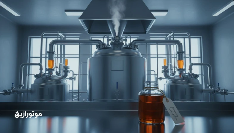 تأثیر محدودیت‌های VOC بر تولید روانکار؛ نمایی از مخزن اختلاط روغن و کنترل بخارات در کارخانه روانکار
