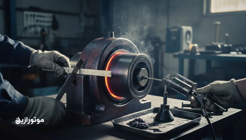 عیب یابی داغ شدن بیرینگ رول های راهنما با تمرکز بر بار جانبی، روانکاری و خطای نصب