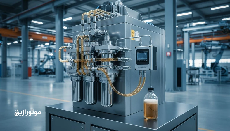 کنترل آلودگی روغن بر اساس ISO 4406 در خط تولید خودروسازی با نمایش یونیت هیدرولیک، فیلتراسیون و شمارش ذرات