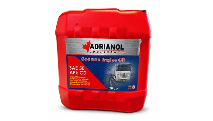 تصویر روغن موتور دیزلی آدریانول SAE 50 CD (۲۰ لیتر)