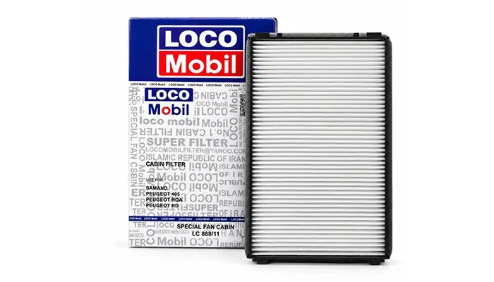 فیلتر کابین خودرو لوکومبیل مدل LC 888/11 مناسب پژو ۴۰۵، سمند، روآ و RD