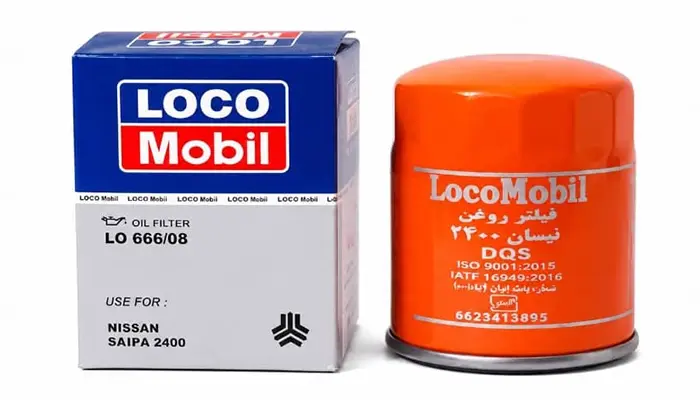 فیلتر روغن خودرو لوکومبیل مدل LO 666/08 مناسب نیسان سایپا ۲۴۰۰
