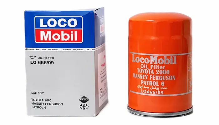 فیلتر روغن خودرو لوکومبیل مدل LO 666/09 مناسب تویوتا ۲۰۰۰، پاترول ۶ سیلندر و مسی فرگوسن